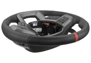 Ford F-150 Steering Wheel Kit - Ford Racing - Raptor Style - Black with Red Sightline - `15-`18 Ford F-150 Steering Wheel Kit - Ford Racing - Raptor Style - Black with Red Sightline - `15-`18